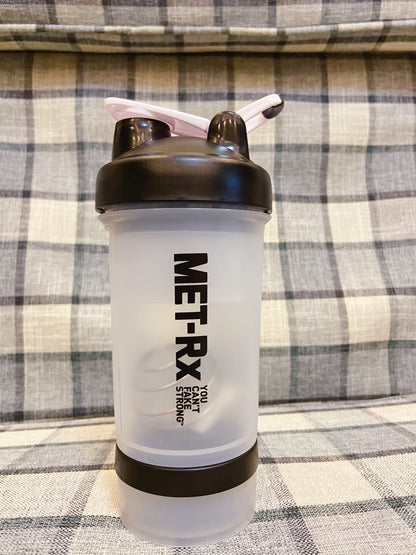 Protein Powder Fitness Shaker Bottle with Measurement Scale