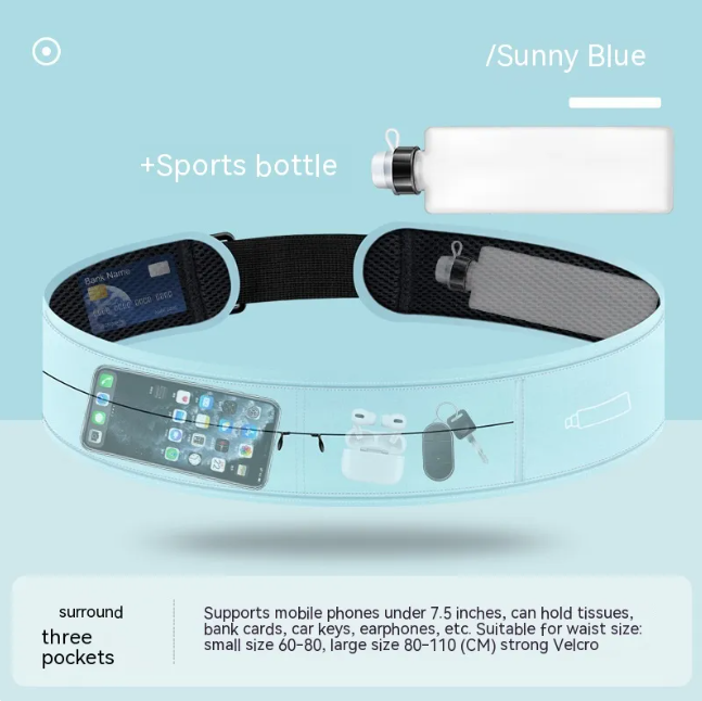 Slim Fit Running Belt with Phone Pocket
