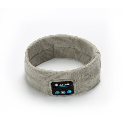 Knitted Sports Headband with Sweat-Wicking Bluetooth