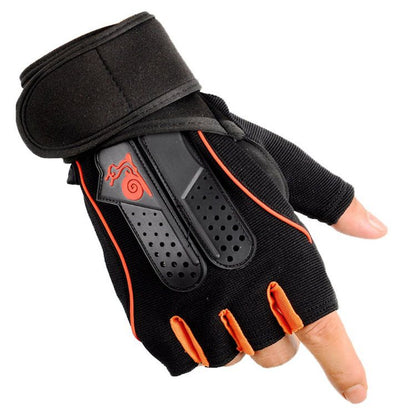 Half-Finger Fitness Gloves and Anti-Slip Wrist Wraps
