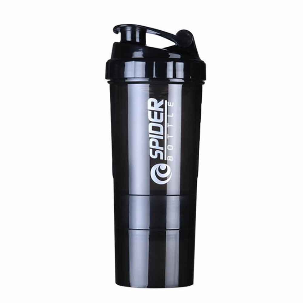 Three-Tier Protein Shaker Bottle for Fitness (Multifunctional)