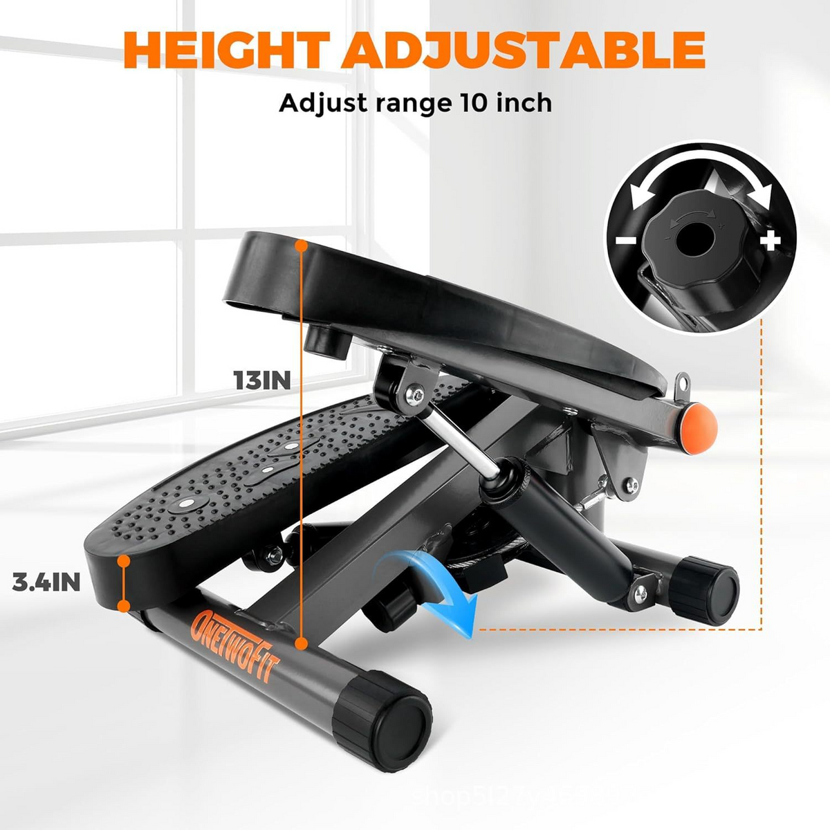 Stair Stepper with Resistance Bands