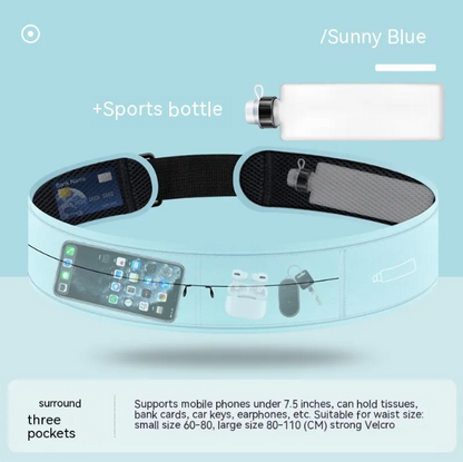 Slim Fit Running Belt with Phone Pocket