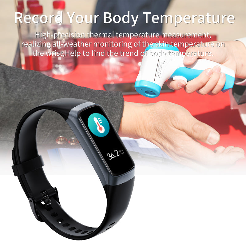 LIGE Smart Watch for Fitness, Body Temp, Heart Rate Monitor