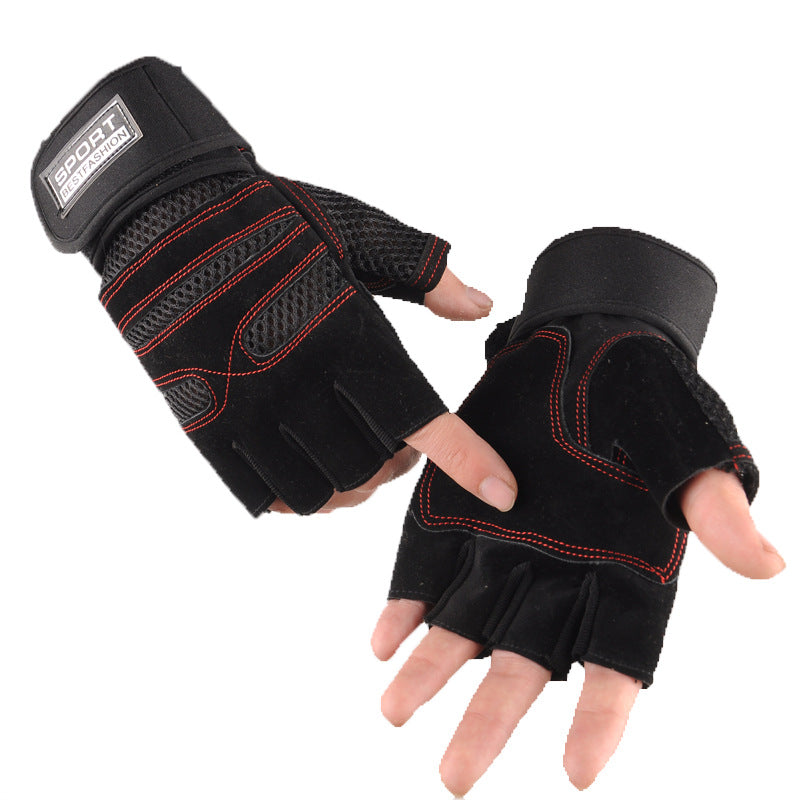 Men's Gym Training Gloves for Summer Cycling (Half-Finger)