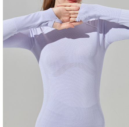 Women's Long Sleeve Sports T-Shirt for Yoga and Running
