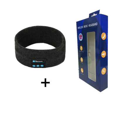 Knitted Sports Headband with Sweat-Wicking Bluetooth