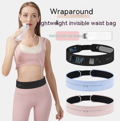 Slim Fit Running Belt with Phone Pocket