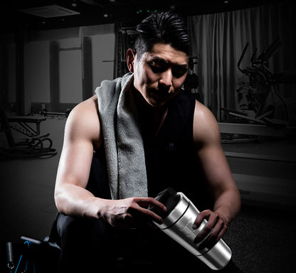 Stainless Steel Protein Shaker Bottle for Fitness