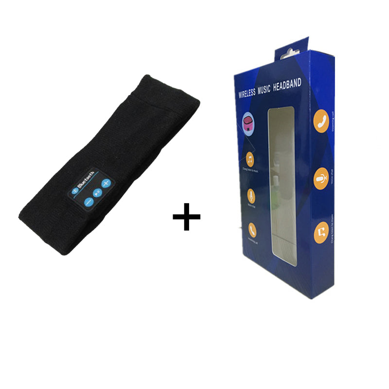 Knitted Sports Headband with Sweat-Wicking Bluetooth
