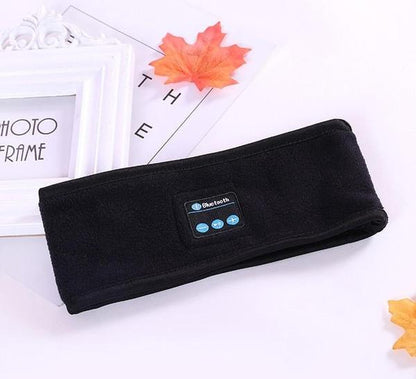 Knitted Sports Headband with Sweat-Wicking Bluetooth