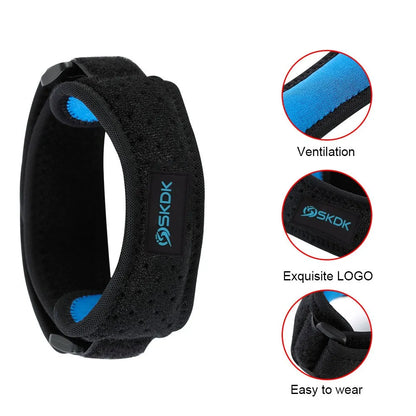 Adjustable Pressurized Patella Knee Support Strap