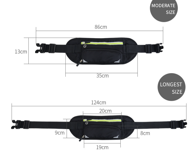 Multifunctional Sports Belt Waist Bag for Running