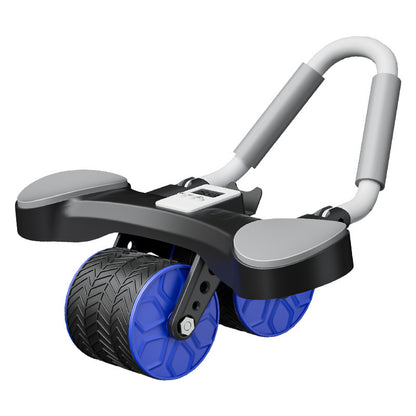Dual-Use Ab Wheel with Automatic Rebound for Home Fitness