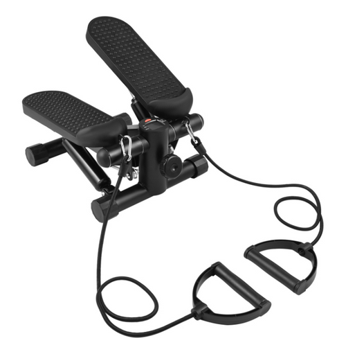 Mini Stepper With Resistance Bands LCD Display