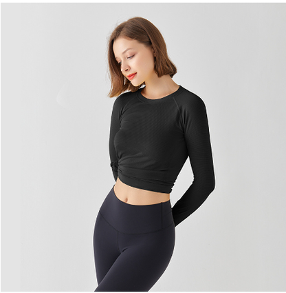 Women's Long Sleeve Sports T-Shirt for Yoga and Running