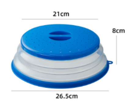 Collapsible High-Temperature Microwave Splash Cover