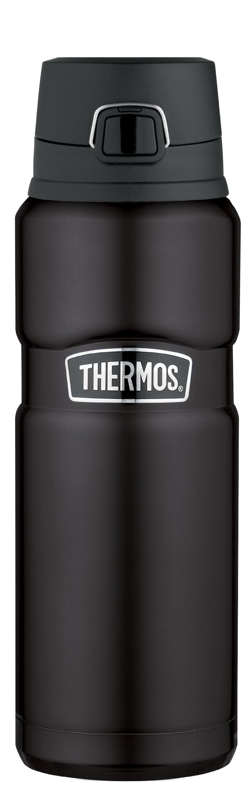 THERMOS Stainless King Vacuum-Insulated Drink Bottle 24 Ounce Matte Black