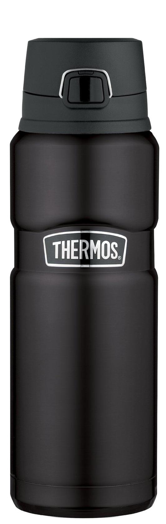 THERMOS Stainless King Vacuum-Insulated Drink Bottle 24 Ounce Matte Black