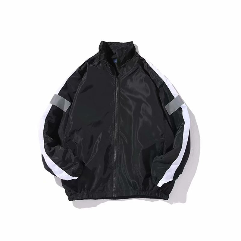 Reflective Jacket with Fluorescent Stripes